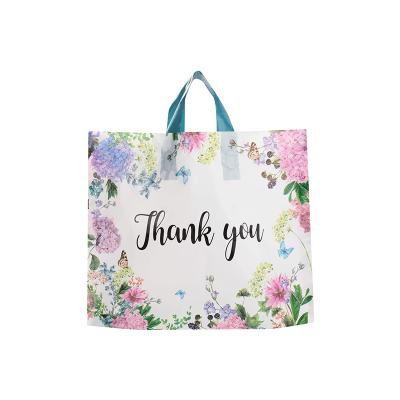 China Popular Products Folding Custom Logo Printed Floral Shopping Bag Handbag for sale