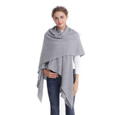 China 100%Cashmere Scarf Anti Shrink Women's Warm Winter Shrug Shawl for sale