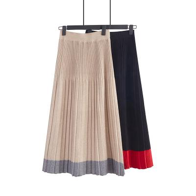 China Factory Wholesale Anti-static Ladies Long Needle Pleated Skirt for sale