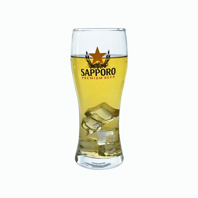 China Custom Pilsner factory logo beer glass sublimation promotional pilsner glass supply various glass designs for sale