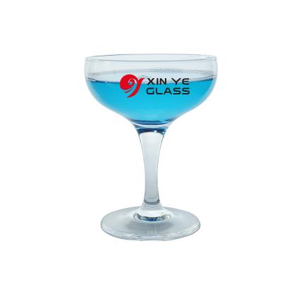 China Wine Glass Personalized Design and Painted Color Barware Custom Available Crystal Champagne Coupe Glasses for sale