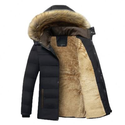 China Best Design Breathable Winter Coat Winter Mens Warm Hooded Cotton Fleece Heavy Coat for sale