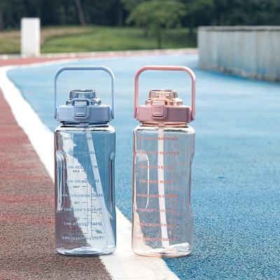 China Super Hot Seller 2000ML Sustainable Large Plastic Sports Water Bottle Amazon Transparent Water Bottles for sale