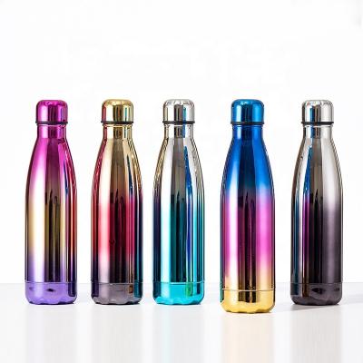 China Wallstainless Cola Shape Sustainable Eco Friendly Sport Double Vacuum Steel Thermo Drink Insulated Water Bottles With Custom Logo for sale