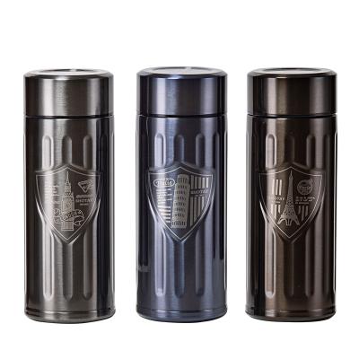 China New Style 400ml PORTABLE Vacuum Insulation Upright Stainless Steel Water Bottle With Lid And Cup for sale