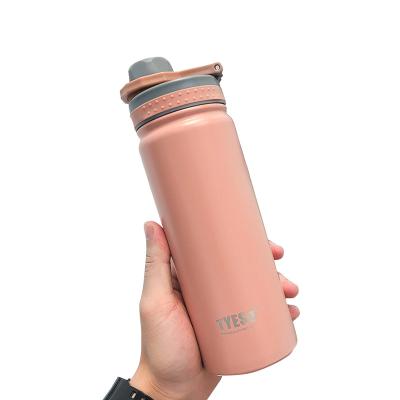 China 304 Stainless Steel Water Bottle Viable Wide Mouth Vacuum Portable High Quality Colorful Water Bottles for sale