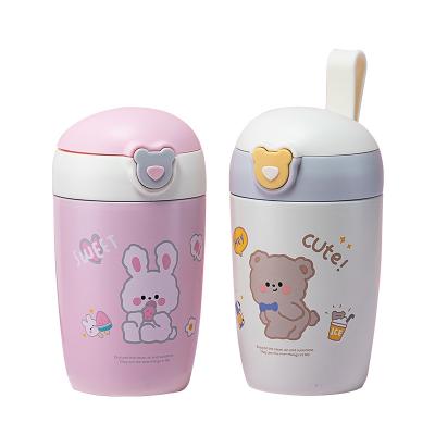 China PORTABLE Kids Stainless Steel Leak Proof Flask Insulated Custom Kids Water Bottles With Straw for sale