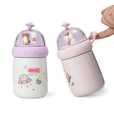 China Portable Cute Stainless Steel Water Bottle Kids Viable Thermos Water Bottle For Kids L-8097 for sale