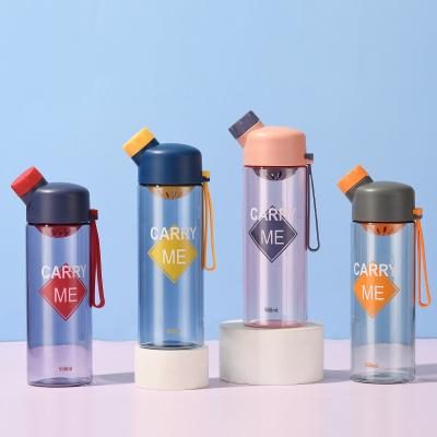 China Factory wholesale viable cute plastic water bottle portable outdoor sports water bottle plastic water bottle for sale