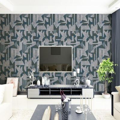 China Free Sample Art Geometric Irregular Abstract Pattern Modern Foam 3d Wallcovering Home Decor Wallpaper Vinyl for sale