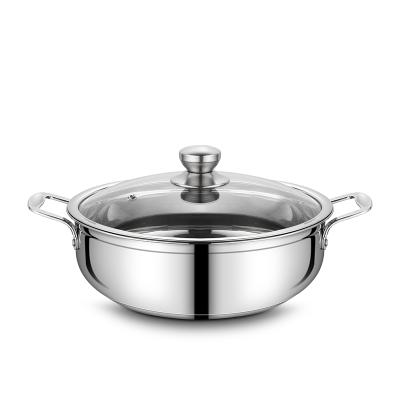 China Shop Viable Wholesale Hot Pot Multilayer Stainless Steel SUS304 Bottom for sale