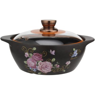 China Sustainable Hot Selling Ceramic Spodumene 5.3L Ceramic Casserole Soup Pot Gifts for sale