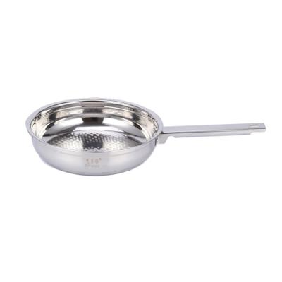 China Sustainable Wholesale Korean Stainless Steel Frying PanPans for sale