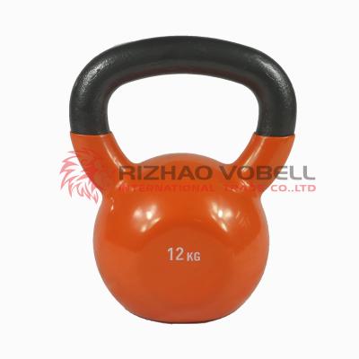 China Universal Hot Sale Fitness Vinyl Cast Colored Kettlebell For Weight Lifting for sale