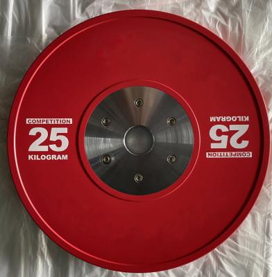 China High Quality Rubber Steel Weight Lfiting Colored Competition Bumper Plate for sale