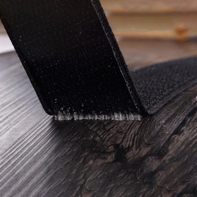 China Durable 30% Polyester 38MM Width Nylon 70% Double Sided Clear Adhesive Tape Hook And Loop Anti Slip Tape for sale