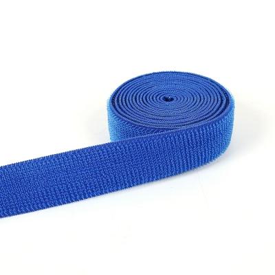 China Colorful Elastic-Unnapped Elastic Belt Stretch Hook And Loop Customized Viable Soft Hook And Loop for sale