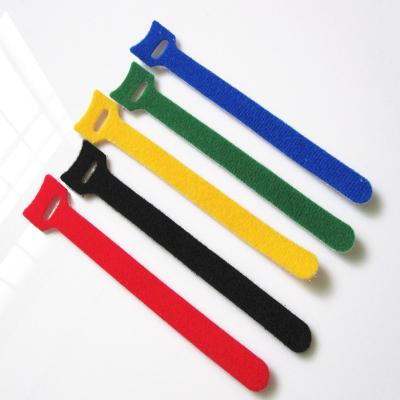 China Durable Adjustable Double Side Strap Reusable Hook And Loop Cable Ties for sale