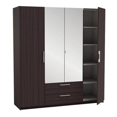 China Adjustable (height) Modern Customized Closet Cabinet Storage Bedroom Wardrobe Clothes Dressing Room Wardrobe With Mirror for sale