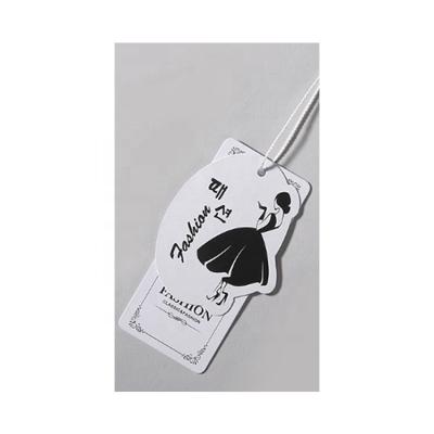 China Anticounterfeit Custom Design Print Name Logo Paper Garment Hang Tag Brand Print Hang Tag for sale