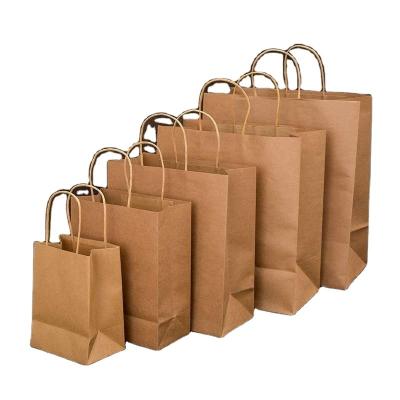 China Recyclable Custom Luxury Kraft Paper Bags With Handles , Customized Paper Bag For Free Sample for sale