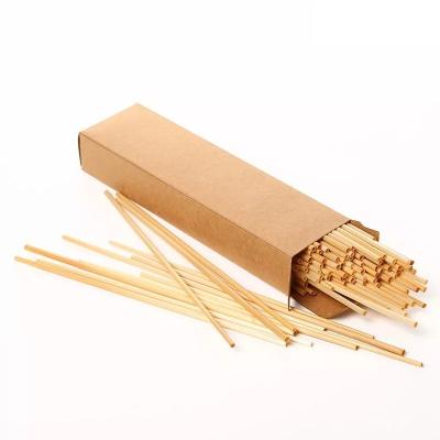 China 2019 Wholesale Eco Friendly Disposable Wheat Straws With Box 100pcs Per Box Wheat Straws for sale