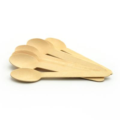 China Factory Price Eco Friendly Cheap Camping Bulk Disposable Wooden Spoon for sale