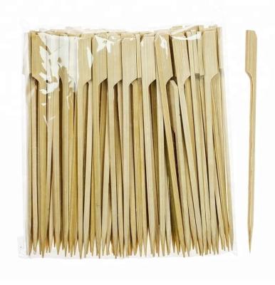 China Heat Resistance Natural Color Teppo Eco Friendly Disposable Bamboo Skewers For Party for sale