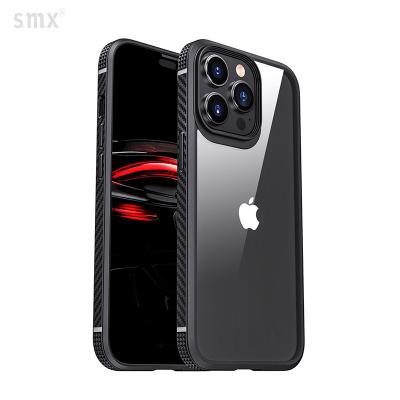 China Amazone Carbon Fiber TPU PC Blanks Brands Shockproof Luxury Shockproof Transparent Silicone Phone Cases For iPhone 14 Max for sale