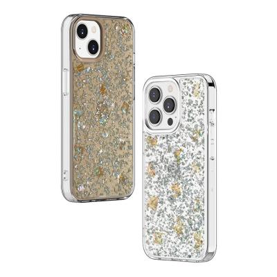 China Glitter Powder Flower Series Seashell Max Phone Case For IPhone 14 Pro 13 pro pro for sale