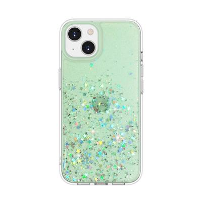 China 2022 Hot Selling Luxury Luxury Epoxy Drop Glue PC TPU Shockproof Bling Glitter Sublimation For iPhone 11 12 13 14 Cell Phone Cases for sale