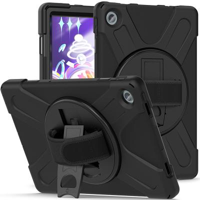 China 360 Rotation Hand Strap Kickstand Silicone Cover Device Shockproof Tablet Case For Lenovo Tab M10 Plus GEN 3 10.6 inch for sale