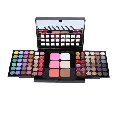 China Beautify and even skin tone 78 color eyeshadow blush-on makeup combination plate girl double push and access box for sale