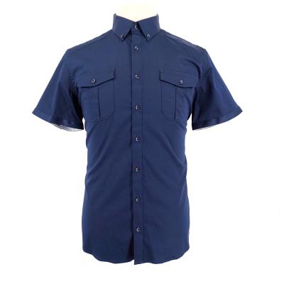 China Fashion Anti-Shrink Men's Button Up Printing Casual Short Sleeve Shirt for sale