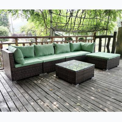 China Wholesale Modern Wicker Furniture Made Of China White Rattan Set Style Outdoor Cafe Packing Modern Garden Color Feature for sale