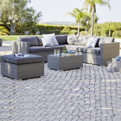 China Durable Iron Outdoor Furniture Garden Rattan Sofa Set Wicker Chair Hot Sale Storage Function Set for sale