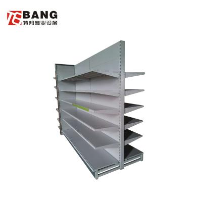 China Professional Double Sided Design Supermarket Shelf Etagere Foods Storage Cabinet for sale