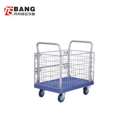 China Excellent Platform Quality Supermarket Tool Trolley Bags Second Row for sale