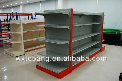 China Double Sided Gondola Shelving / Used Supermarket Shelves / Store And Supermarket Supplies for sale