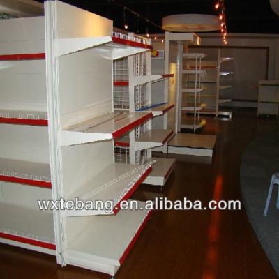 China Single Sided Metal Supermarket Cosmetic For Perfume Retail Shelving For Beauty Shops for sale