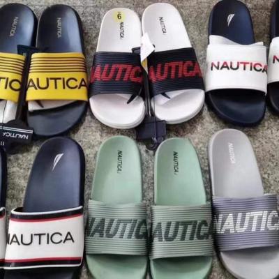 China Damping new summer style shoes for men slides men's Europe outdoor non-slip rubber slippers wild beach shoes for sale