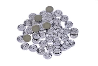 China Flatback Loose Hot Fix Check Nailhead Aluminum Material For Nail Art / Dresses for sale