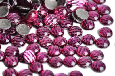 China Colored Epoxy Resin Gemstone , Hotfix Clear Resin Beads Various Shape for sale