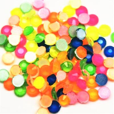 China Small Neon Rhinestones Crystal / Glass / Flat Bottom Beads Material for sale