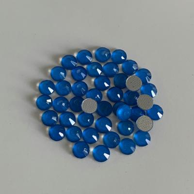 China Loose Royal Blue Rhinestones / Hot Fix Rhinestone With Strong Glue for sale