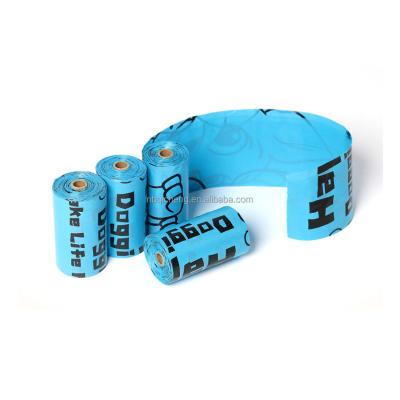 China Sustainable Degradable HDPE + PPE Material Environmental Protection 8 Scented Rolls In 1 Box Pet Waste Bag for sale