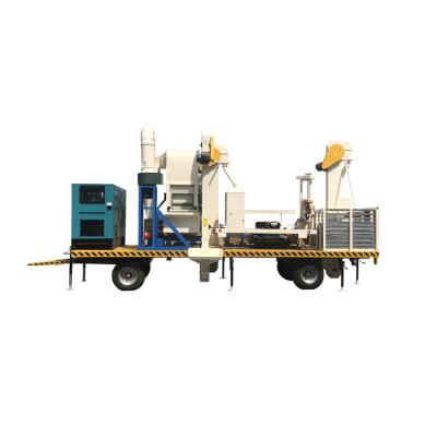 China Seed Processing Machine Mobile Seed Processing Line /Seed Cleaning Machine With Diesel Generator for sale