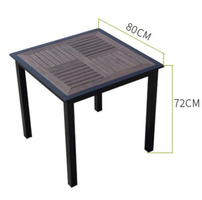 China Modern hot sale outdoor dining table furniture cafe balcony occasional square table plastic table for sale