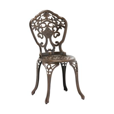 China EUROPEAN Simple And Luxurious Comfort Furniture Suitable For Yard Leisure Die Cast Outdoor Aluminum Chair for sale