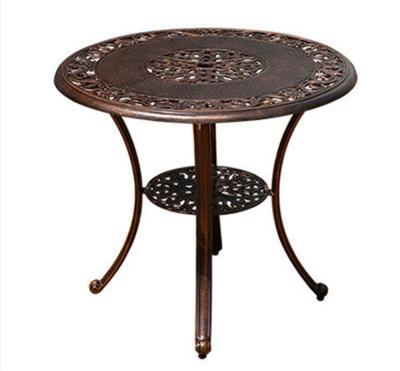 China Nordic style modern luxury dining table with a combination of high quality die-cast aluminum for sale